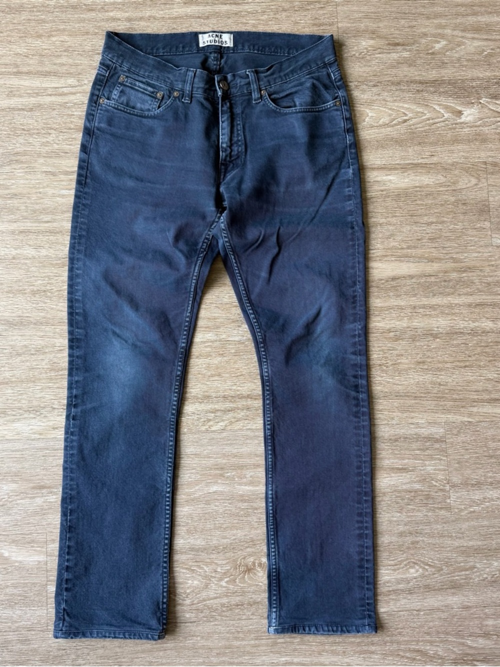 Acne Slim Straight Vega blade runner Jeans in Washed Navy 32/32